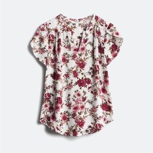 Tiffany Tulip Sleeve Blouse